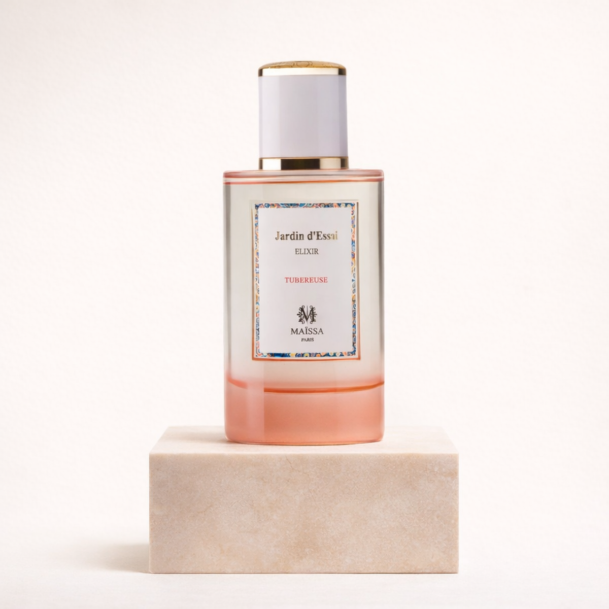 Maissa Jardin D'Essai EDP upright pedestal gallery showcase