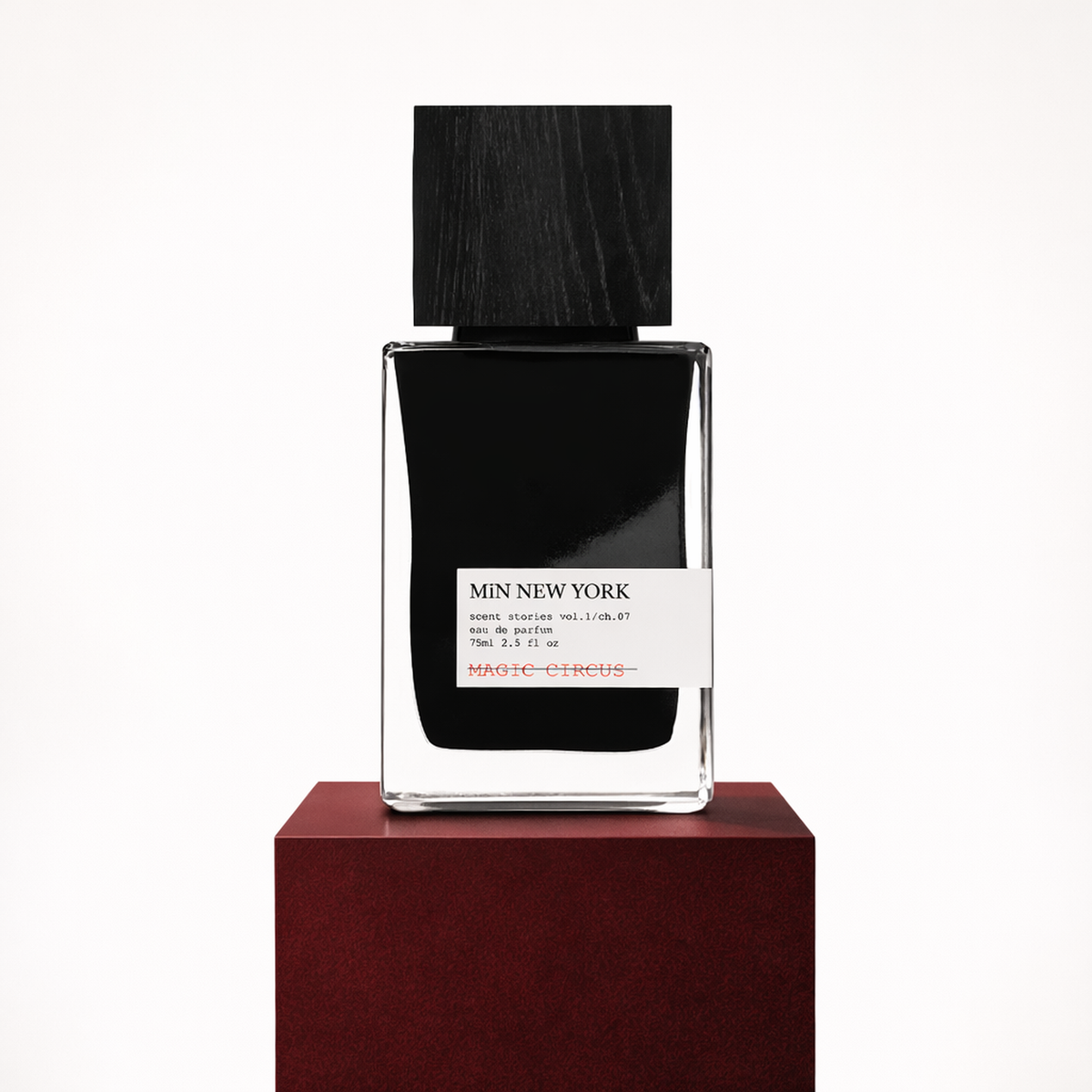 Min New York Magic Circus EDP upright pedestal gallery showcase