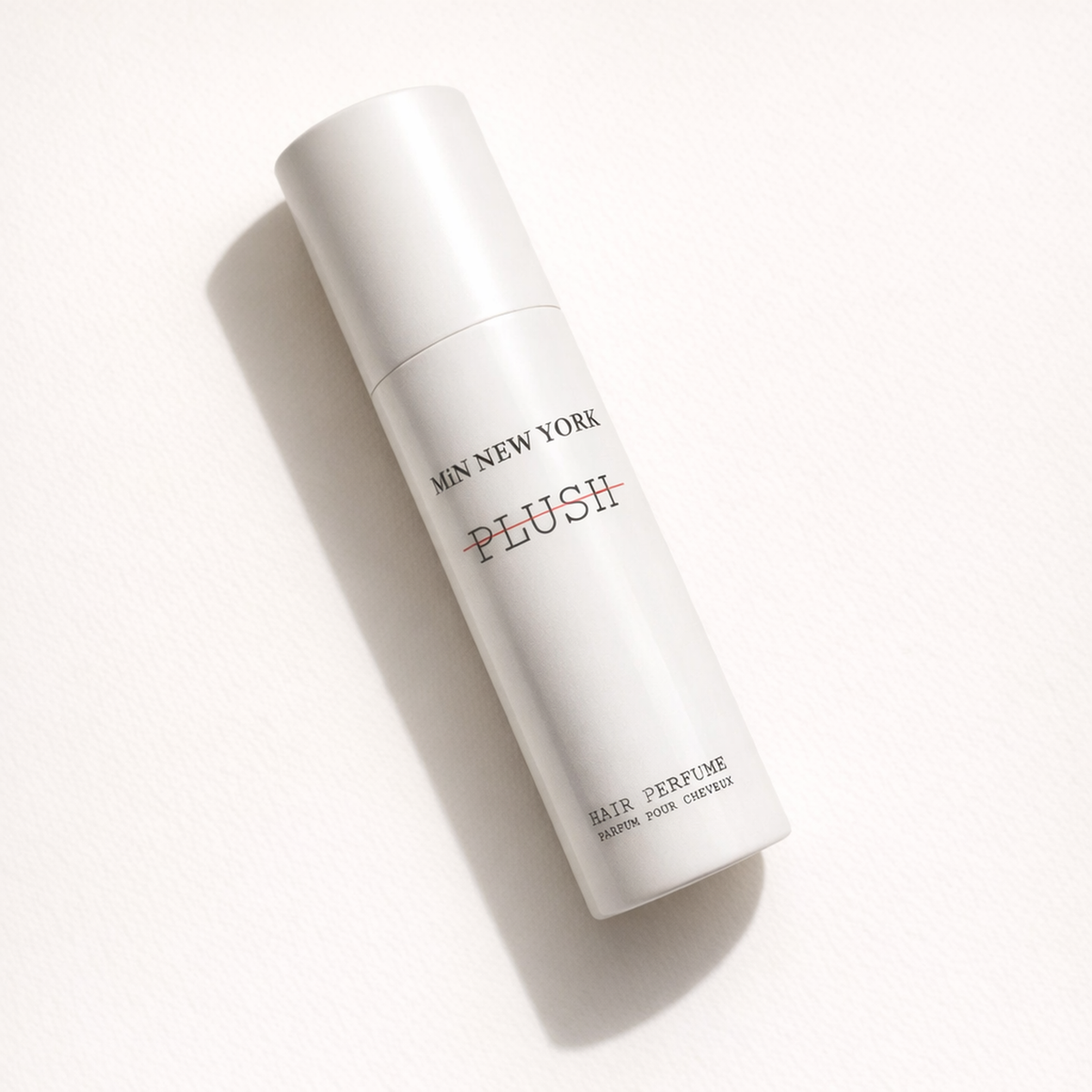Min New York Plush Hair Mist angled still-life gallery showcase