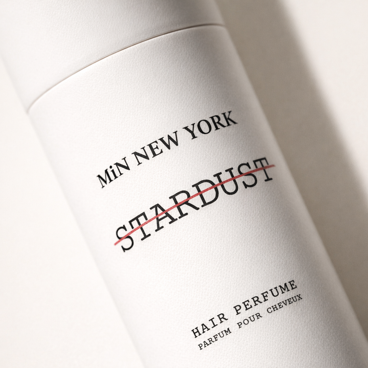Min New York Stardust Hair Mist macro label detail gallery showcase