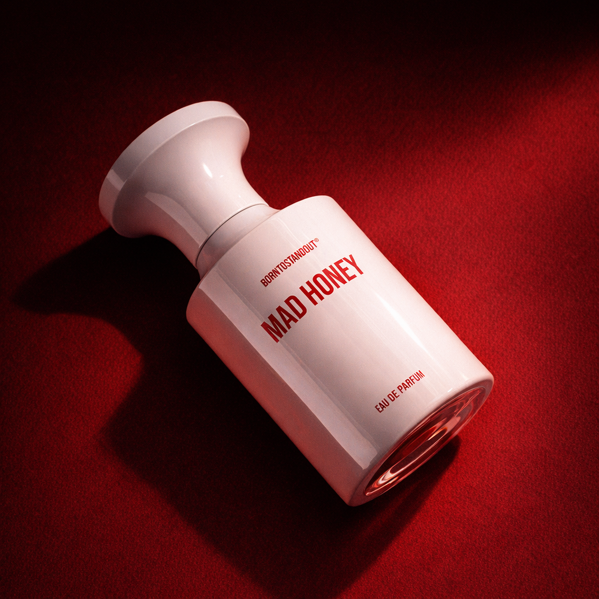 BORNTOSTANDOUT Mad Honey EDP angled still-life gallery showcase