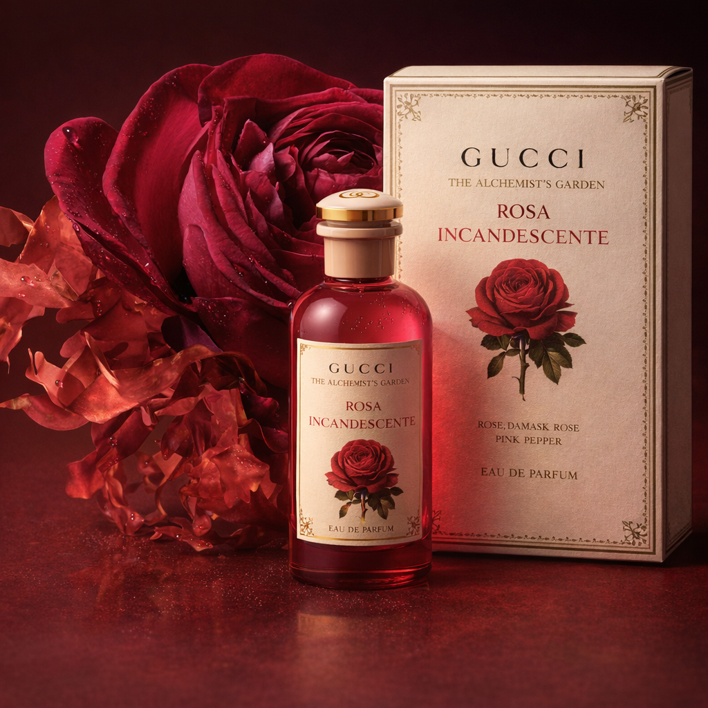Gucci The Alchemists Garden Rosa Incandescente EDP fragrance notes image