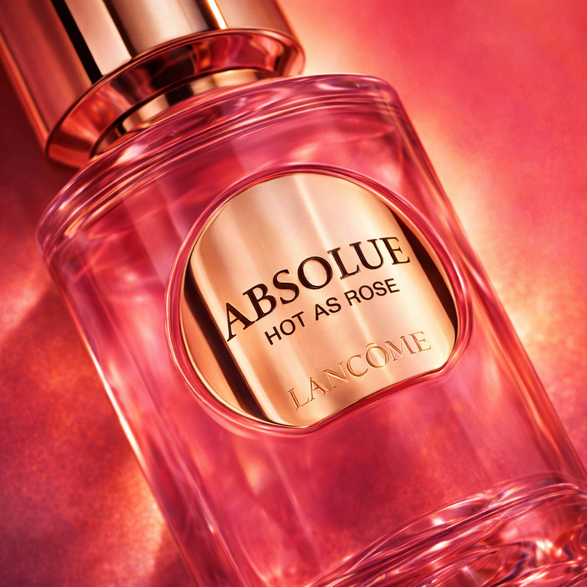 Lancome Absolue Hot As Rose EDP For Women macro label detail gallery showcase