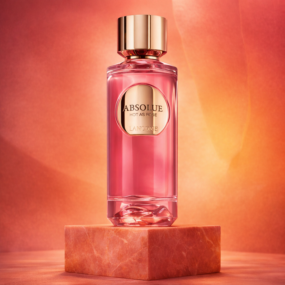 Lancome Absolue Hot As Rose EDP For Women upright pedestal gallery showcase