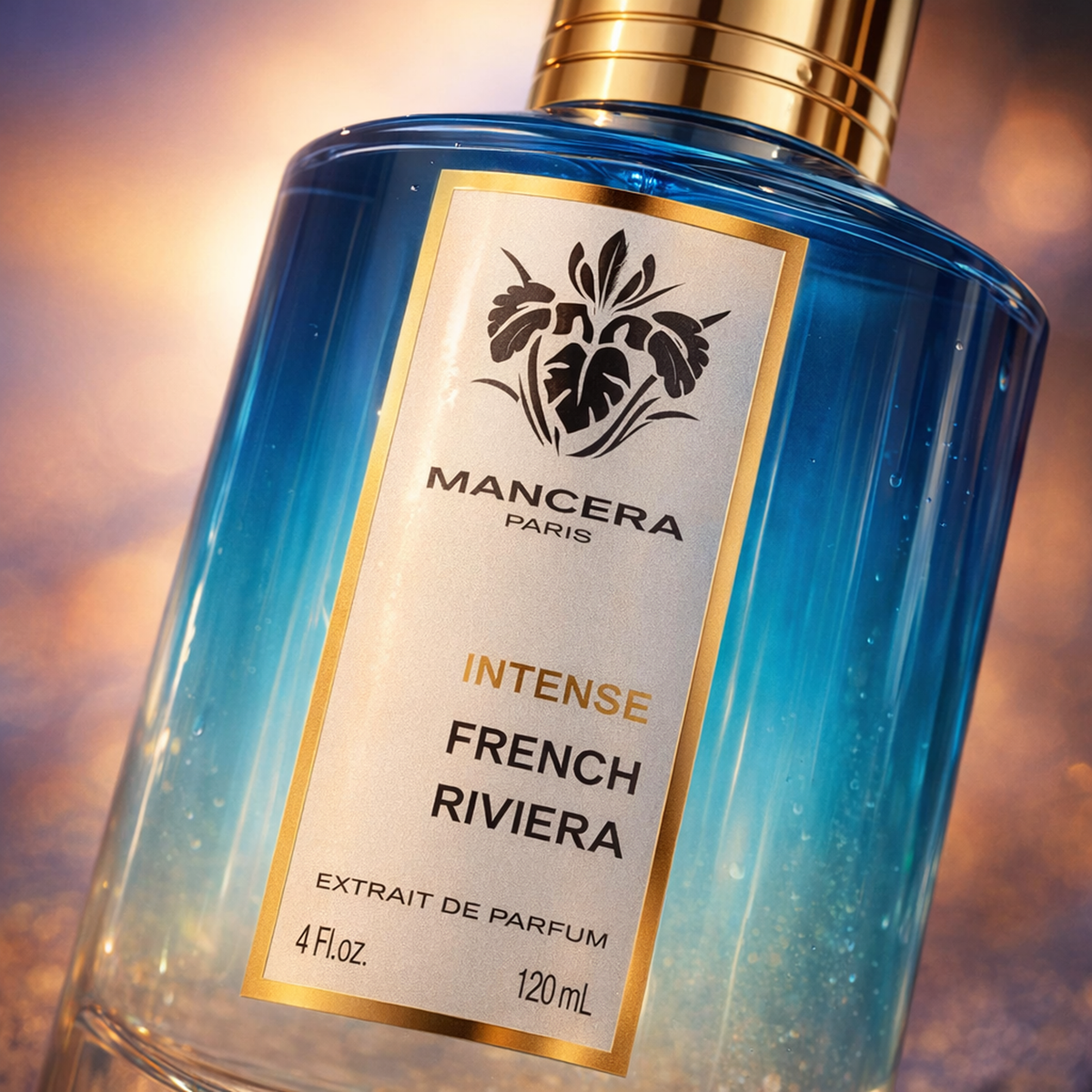 Mancera French Riviera Intense Extrait de Parfum macro label detail gallery showcase
