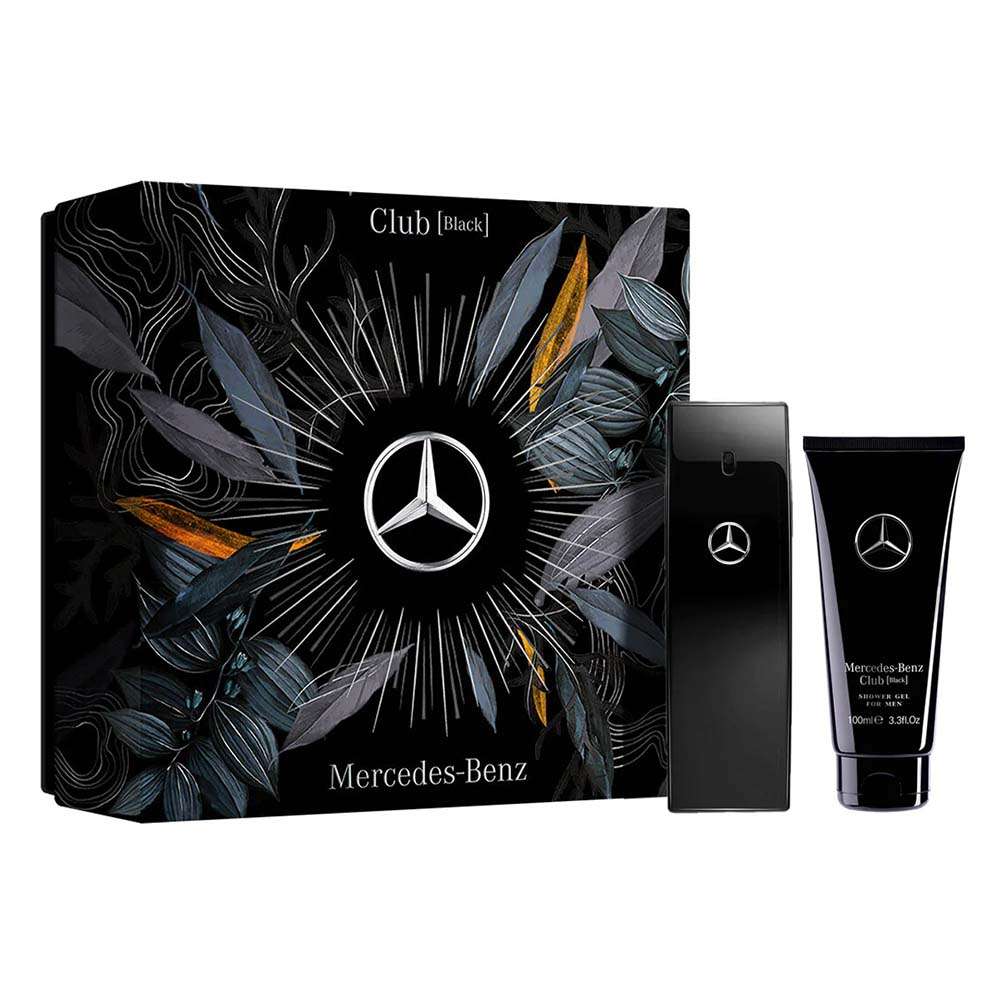 Mercedes Benz Club Black EDT For Men Shower Gel Set