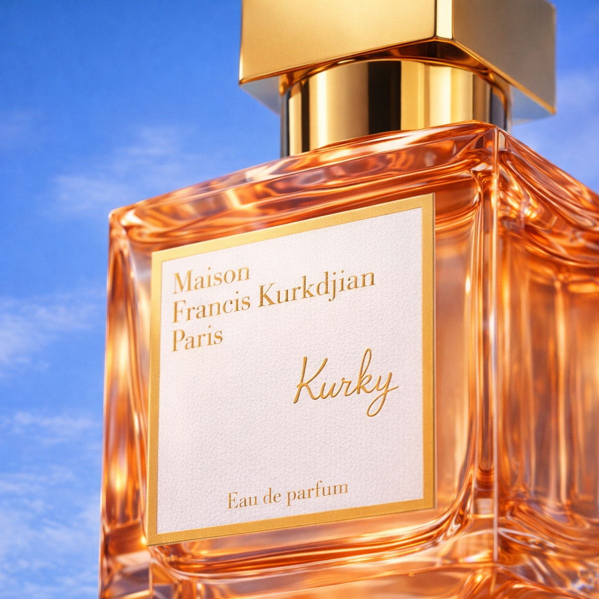 Maison Francis Kurkdjian Kurky EDP macro label detail gallery showcase