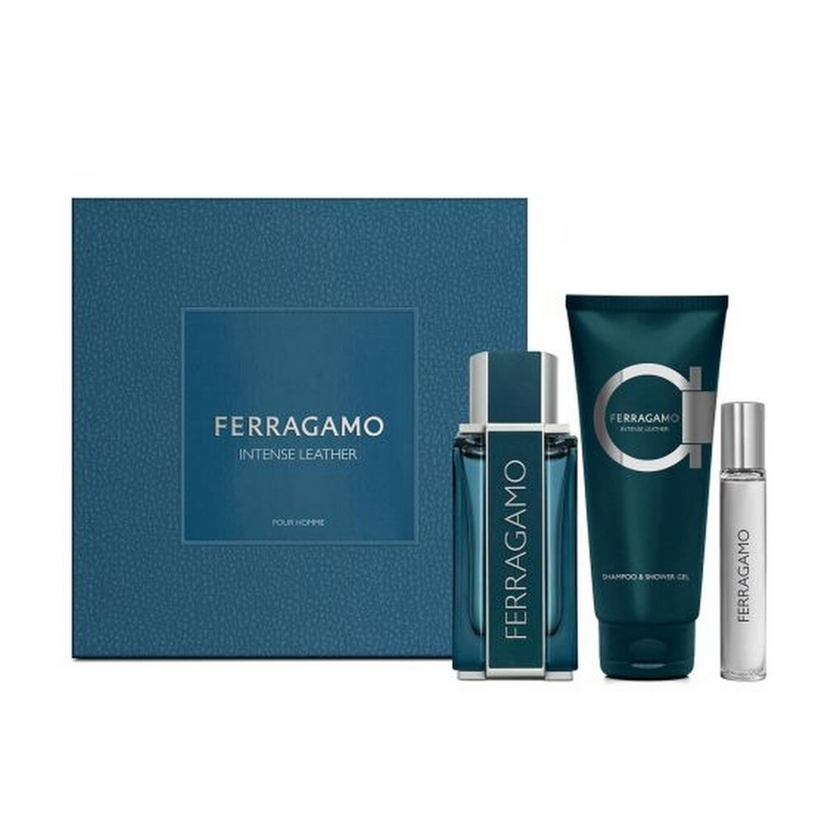 Salvatore Ferragamo Intense Leather EDP Shower Gel Gift Set | My