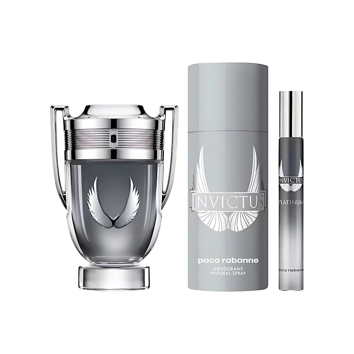 Paco Rabanne Invictus Platinum EDP & Deodorant Set for Men | My Perfume Shop