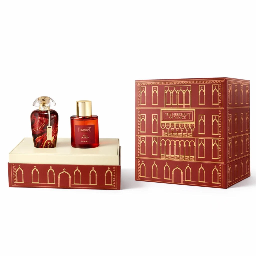 The Merchant of Venice Murano Collection Red Potion EDP Gift Set OpenAI studio hero