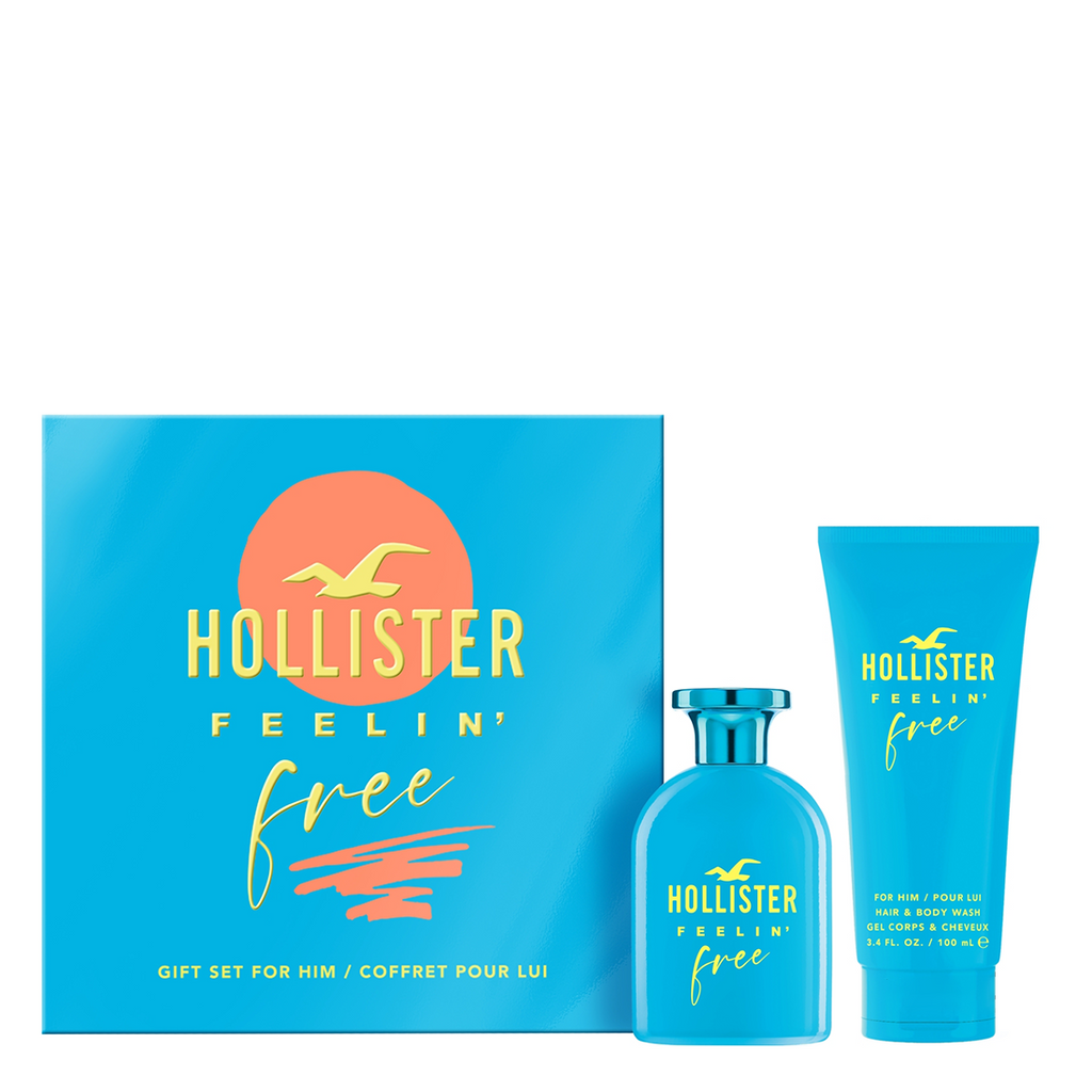 Hollister 香水 セット Shop Hollister Feelin' Free EDT Hair & Body Wash Set for Men | My